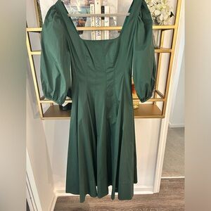 STAUD Swells Dress, size 6, forest green!